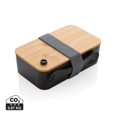 RCS RPP LUNCH BOX with Bamboo Lid in Black