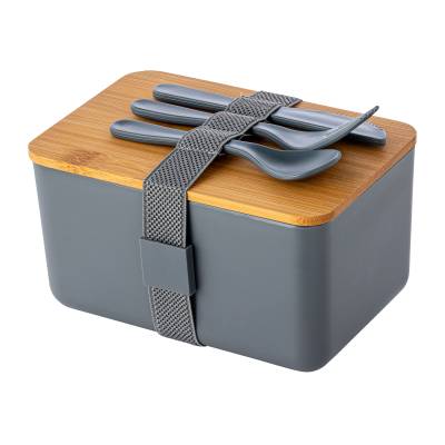 RE98-BAMBUGUSTO LUNCH BOX in Grey