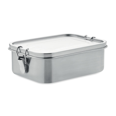 STAINLESS STEEL METAL LUNCH BOX in Silver