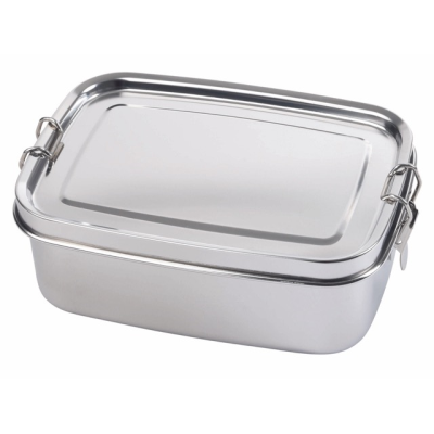 STAINLESS STEEL METAL LUNCH BOX STRONG BREAK