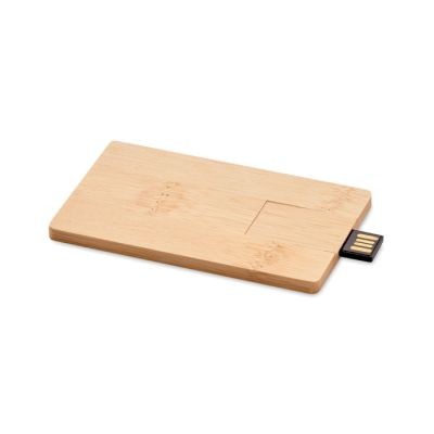 16GB BAMBOO CASING USB in Brown