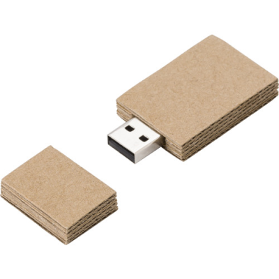 CARDBOARD CARD USB DRIVE in Brown