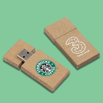 CARDBOARD CARD WOODLAND USB