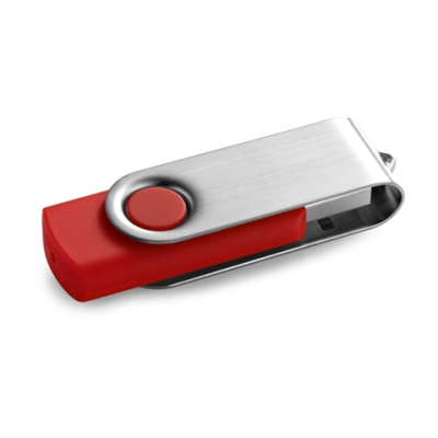 CLAUDIUS 16GB 16 GB USB FLASH DRIVE with Metal Clip in Red