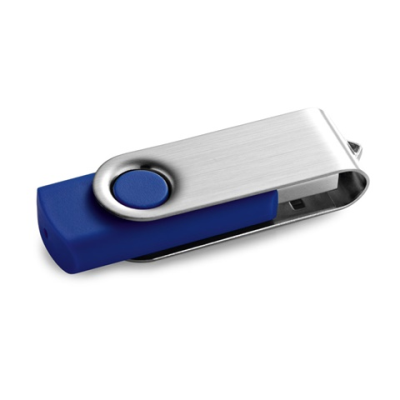 CLAUDIUS 16GB 16 GB USB FLASH DRIVE with Metal Clip in Royal Blue