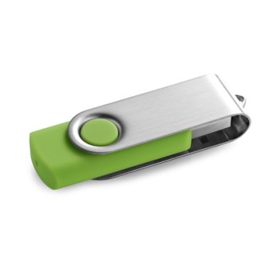 CLAUDIUS 4GB 4 GB USB FLASH DRIVE with Metal Clip in Pale Green