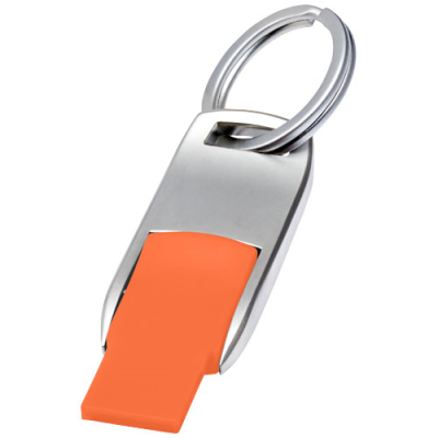 FLIP USB in Orange & Silver