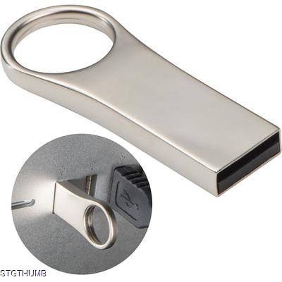 METAL USB STICK 4GB in Silvergrey