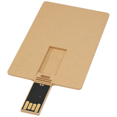 RECTANGULAR DEGRADABLE CREDIT CARD USB in Kraft Brown