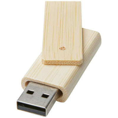 ROTATE 16GB BAMBOO USB FLASH DRIVE in Beige