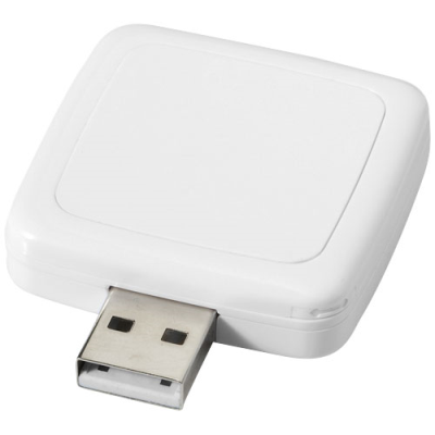 ROTATING SQUARE USB in White & White