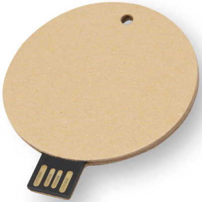 ROUND RECYCLED PAPER USB 2