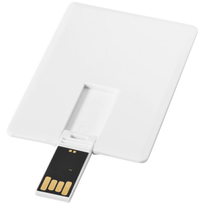 SLIM CARD-SHAPED 2GB USB FLASH DRIVE in White