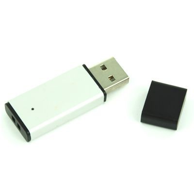 USB FLASH DRIVE MEMORY STICK in Silver Stainless Steel Metal Finish