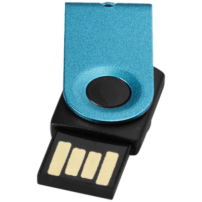 USB MINI in Aqua & Solid Black