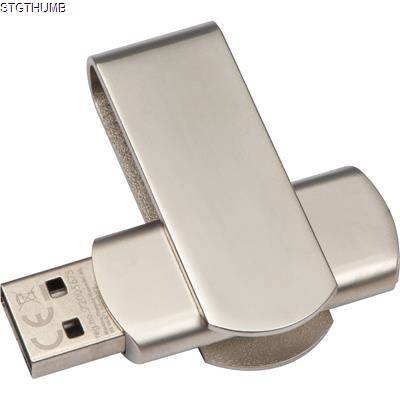 USB-STICK TWISTER 8GB in Silvergrey