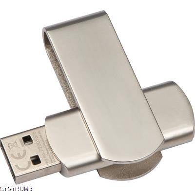 USB STICK TWISTER in Silvergrey