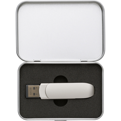 USB STICK with Metal Case in Silver