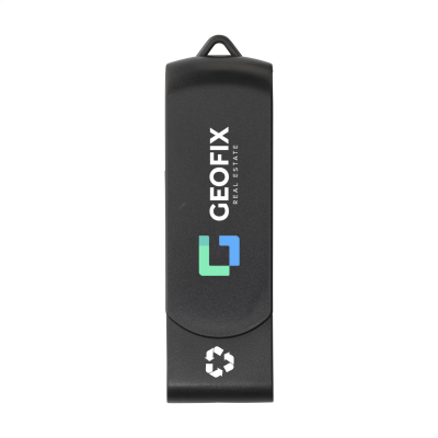 USB TWIST RECYCLE 16 GB in Black