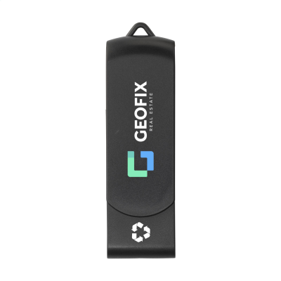 USB TWIST RECYCLE 8 GB in Black