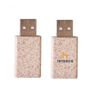 WHEAT STRAW USB DATA BLOCKER