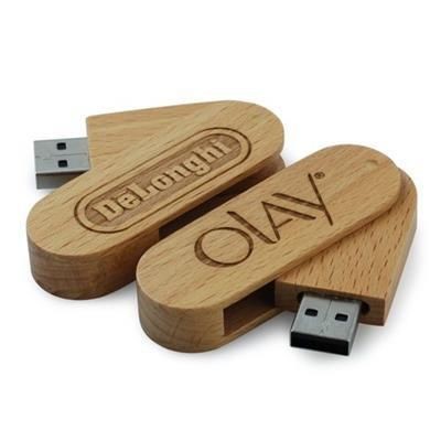 WOOD SWIVEL USB