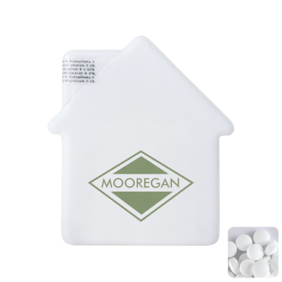 HOUSE MINTS CARD with Sugar Free Mints in White