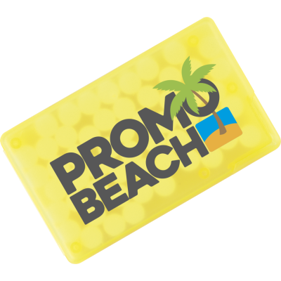 MINTS CARD - CREDIT CARD SHAPE FROSTED YELLOW