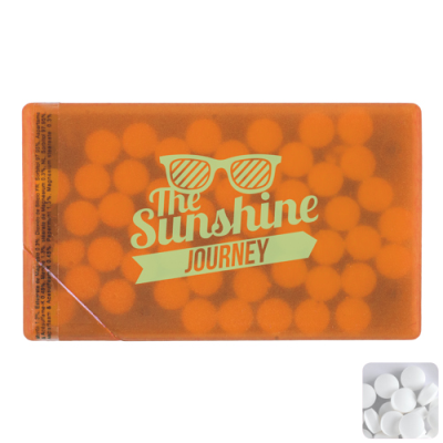 MINTS CARD with Sugar Free Mints in Orange