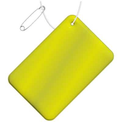 RFX™ H-10 RECTANGULAR REFLECTIVE TPU HANGER SMALL in Neon Fluorescent Yellow