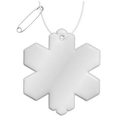 RFX™ H-10 SNOWFLAKE REFLECTIVE PVC HANGER in White