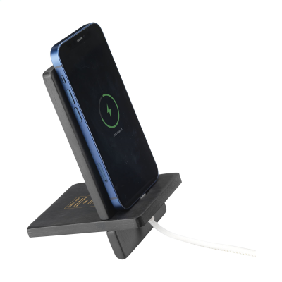 MIYO BAMBOO PHONE STAND in Black