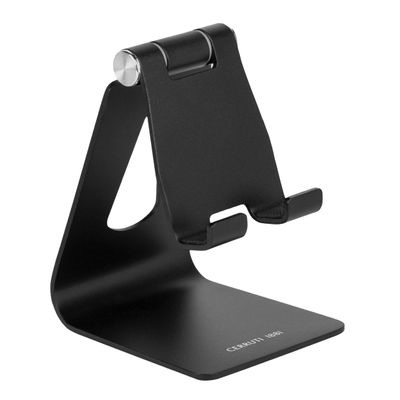 PHONE STAND CUBE BLOCK BLACK