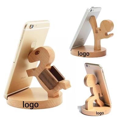 WOOD CHILDRENS MOBILE PHONE HOLDER