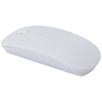 MENLO RCS RECYCLED PLASTIC CORDLESS MOUSE in White