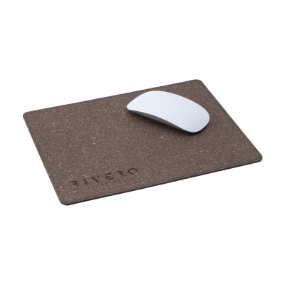 BONDED LEATHER MOUSEMAT in Brown