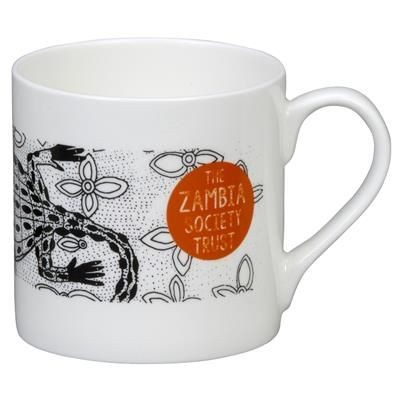 BIG BALMORAL BONE CHINA MUG in White