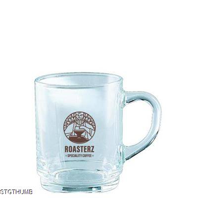 BOCK STACKING GLASS COFFEE MUG 250ML/8