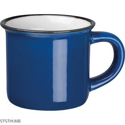 CERAMIC POTTERY ESPRESSO MUG in Blue