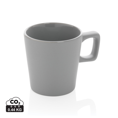 CERAMIC POTTERY MODERN COFFEE MUG in Grey