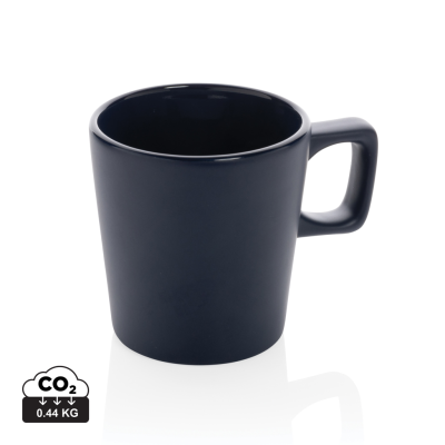 CERAMIC POTTERY MODERN COFFEE MUG in Navy