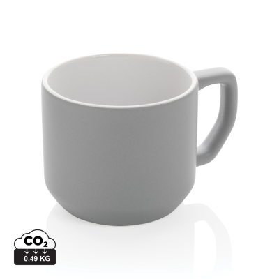 CERAMIC POTTERY MODERN MUG in Grey