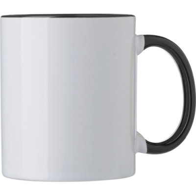 CERAMIC POTTERY MUG (300ML) in Black