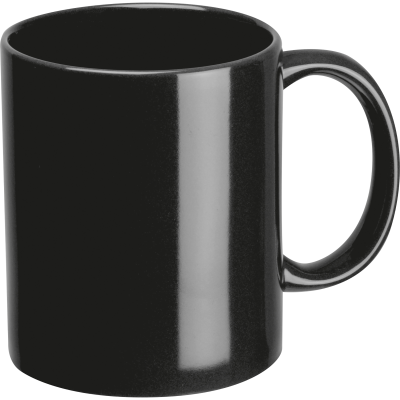 CERAMIC POTTERY MUG in Black