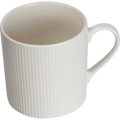 CERAMIC POTTERY MUG in White