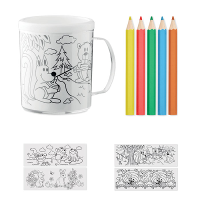 COLOURING MUG 280 ML in White