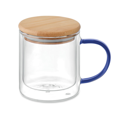 DOUBLE WALL BOROSILICATE MUG in Blue