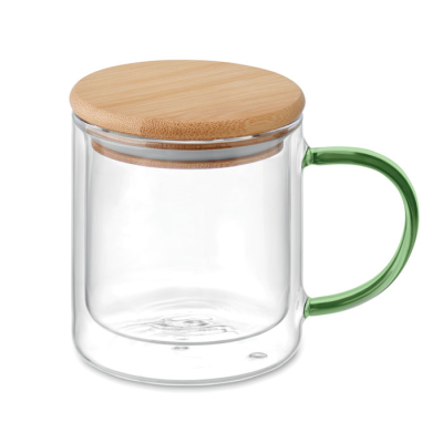 DOUBLE WALL BOROSILICATE MUG in Green