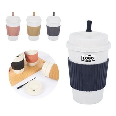 ECO WHEAT STRAW TUMBLER UNBREAKABLE LIGHTWEIGHT REUSABLE DRINK CUP 480ML