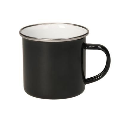 ENAMEL CUP COZY in Black-white